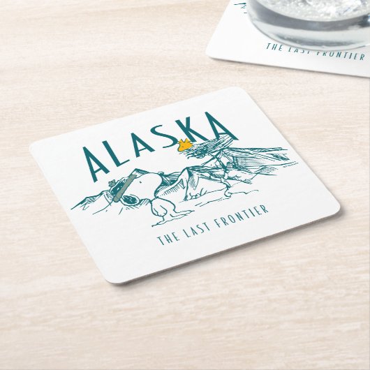 Erdnüsse | Alaska die letzte Grenze Rechteckiger Pappuntersetzer (angewinkelt)