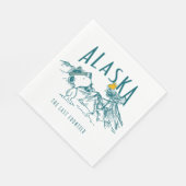 Erdnüsse | Alaska die letzte Grenze Serviette (Ecke)