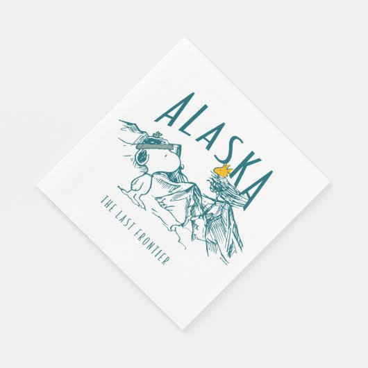 Erdnüsse | Alaska die letzte Grenze Serviette (Ecke)