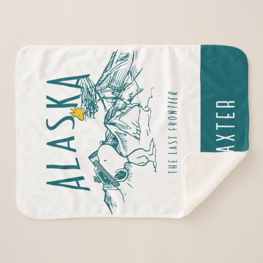 Erdnüsse | Alaska die letzte Grenze Sherpadecke (Vorderseite (Horizontal))