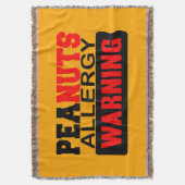 Erdnüsse Allergiewarnsystem Decke (Vorderseite Vertikal)