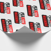 Erdnüsse Allergiewarnsystem Geschenkpapier (Ecke)
