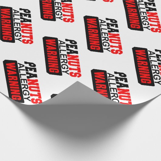 Erdnüsse Allergiewarnsystem Geschenkpapier (Ecke)
