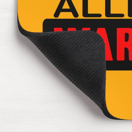 Erdnüsse Allergiewarnsystem Mousepad (Ecke)