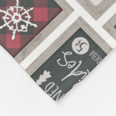 Erdnüsse | Alt modisches Schlittelwegmuster Fleecedecke (Ecke)