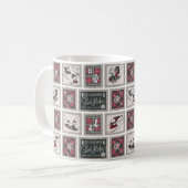 Erdnüsse | Alt modisches Schlittelwegmuster Kaffeetasse (Vorderseite Links)