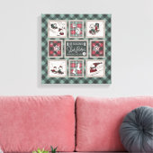 Erdnüsse | Alt modisches Schlittelwegmuster Leinwanddruck (Insitu (Wohnzimmer))