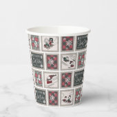 Erdnüsse | Alt modisches Schlittelwegmuster Pappbecher (Links)