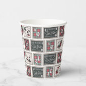 Erdnüsse | Alt modisches Schlittelwegmuster Pappbecher (Rechts)