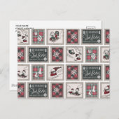 Erdnüsse | Alt modisches Schlittelwegmuster Postkarte (Vorne/Hinten)