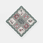 Erdnüsse | Alt modisches Schlittelwegmuster Serviette (Ecke)