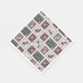 Erdnüsse | Alt modisches Schlittelwegmuster Serviette (Ecke)