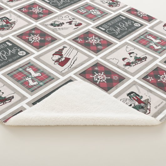 Erdnüsse | Alt modisches Schlittelwegmuster Sherpadecke (3/4)