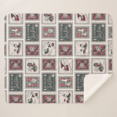 Erdnüsse | Alt modisches Schlittelwegmuster Sherpadecke (Vorderseite (Horizontal))