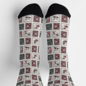 Erdnüsse | Alt modisches Schlittelwegmuster Socken (Oben)