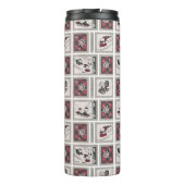 Erdnüsse | Alt modisches Schlittelwegmuster Thermosbecher (Rückseite)