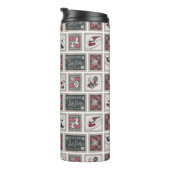 Erdnüsse | Alt modisches Schlittelwegmuster Thermosbecher (Nach rechts gedreht)