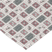 Erdnüsse | Alt modisches Schlittelwegmuster Tischdecke (Schrägansicht)