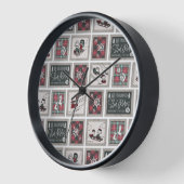 Erdnüsse | Alt modisches Schlittelwegmuster Uhr (Winkel)