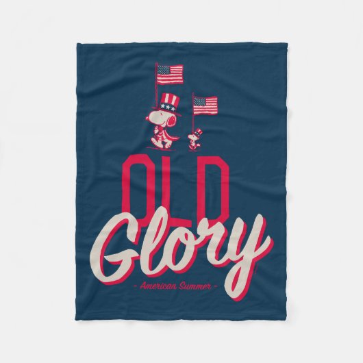 Erdnüsse | American Summer Old Glory Fleecedecke (Vorderseite)