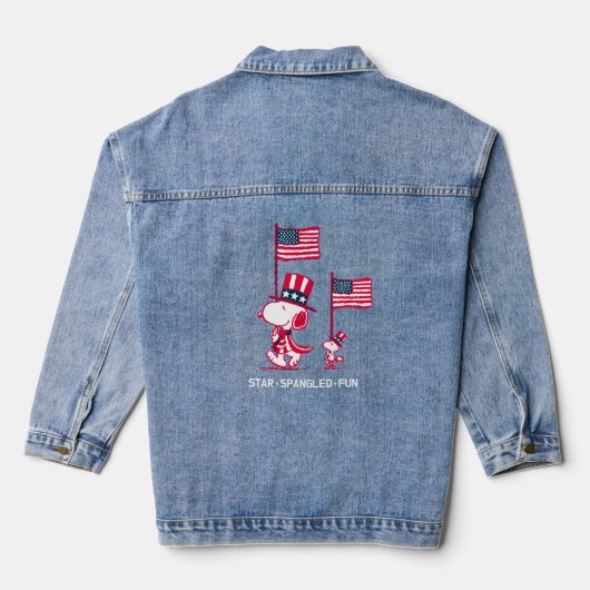 Erdnüsse | American Summer Old Glory Jeansjacke (Rückseite)