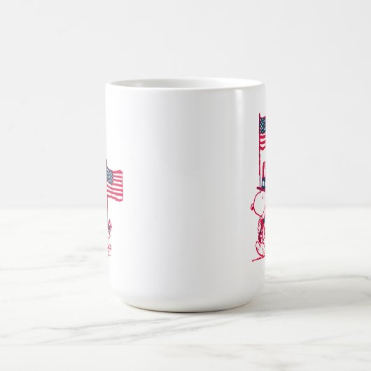 Erdnüsse | American Summer Old Glory Kaffeetasse (Mittel)