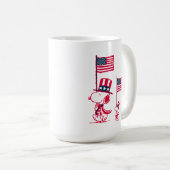 Erdnüsse | American Summer Old Glory Kaffeetasse (VorderseiteRechts)