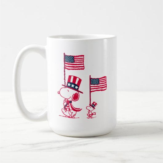 Erdnüsse | American Summer Old Glory Kaffeetasse (Links)