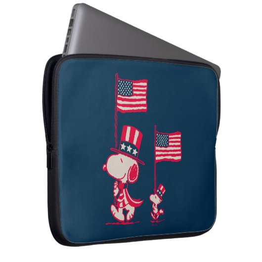 Erdnüsse | American Summer Old Glory Laptopschutzhülle (Vorne Rechts)