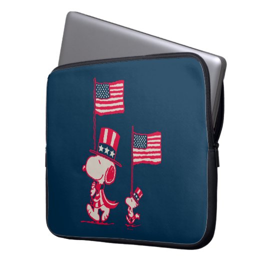 Erdnüsse | American Summer Old Glory Laptopschutzhülle (Vorderseite Links)