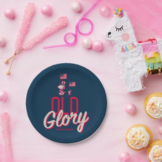 Erdnüsse | American Summer Old Glory Pappteller (Party)