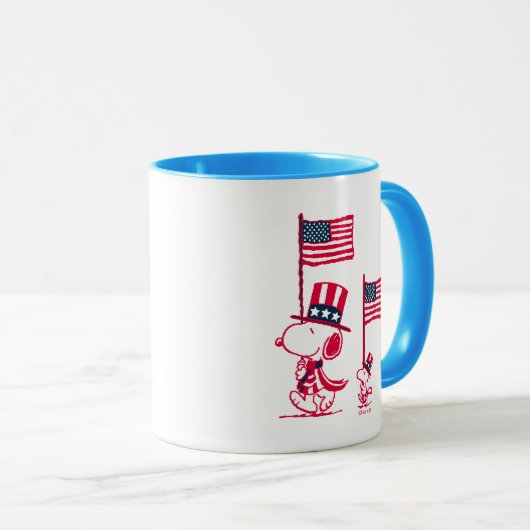 Erdnüsse | American Summer Old Glory Tasse (VorderseiteRechts)