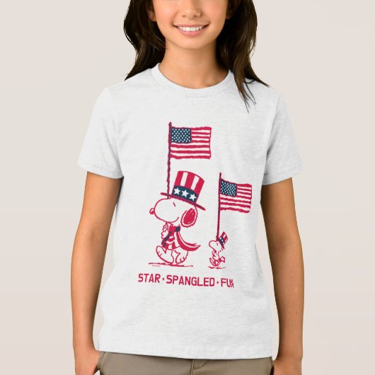 Erdnüsse | American Summer Old Glory Tri-Blend Shirt (Vorderseite)