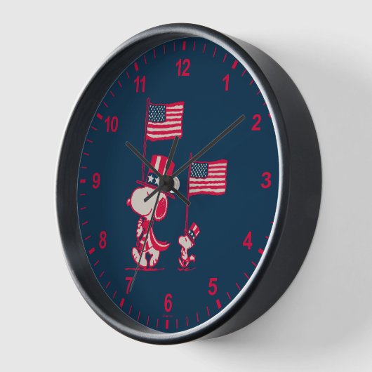 Erdnüsse | American Summer Old Glory Uhr (Winkel)