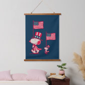 Erdnüsse | American Summer Old Glory Wandteppich Mit Holzrahmen (Schlafzimmer)