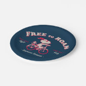 Erdnüsse | Amerikanischer Sommer frei zum Roaming Pappteller (Schrägansicht)