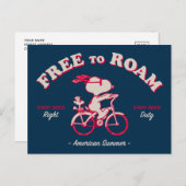 Erdnüsse | Amerikanischer Sommer frei zum Roaming Postkarte (Vorne/Hinten)