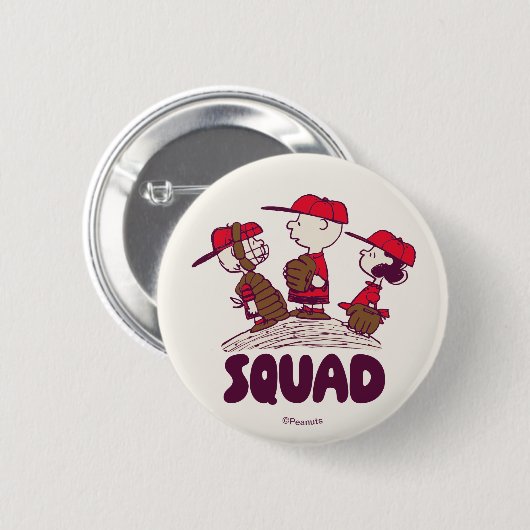 Erdnüsse | Baseball Squad Button (Vorne & Hinten)