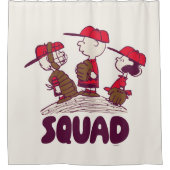 Erdnüsse | Baseball Squad Duschvorhang (Vorderseite)