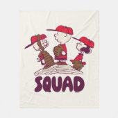 Erdnüsse | Baseball Squad Fleecedecke (Vorderseite)