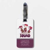 Erdnüsse | Baseball Squad Gepäckanhänger (Rückseite vertikal)