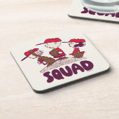 Erdnüsse | Baseball Squad Getränkeuntersetzer (Linke Seite)