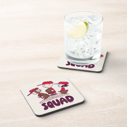 Erdnüsse | Baseball Squad Getränkeuntersetzer (Rechte Seite)