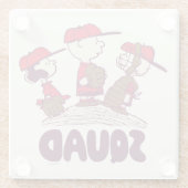 Erdnüsse | Baseball Squad Glasuntersetzer (Rückseite)