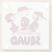 Erdnüsse | Baseball Squad Glasuntersetzer (Rückseite)