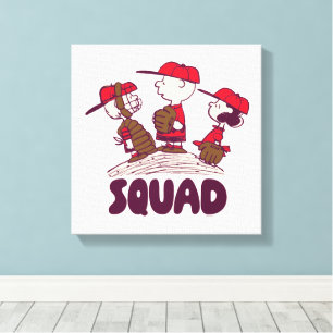 Erdnüsse   Baseball Squad Leinwanddruck