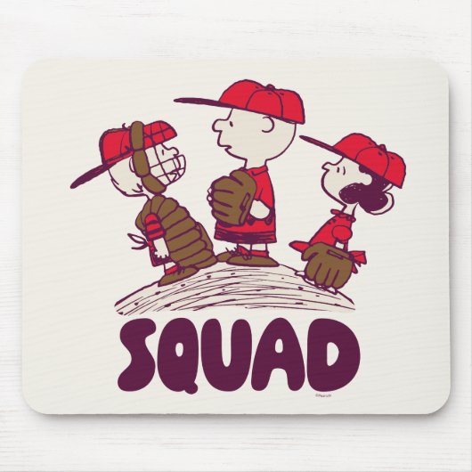 Erdnüsse | Baseball Squad Mousepad (Vorne)