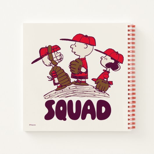 Erdnüsse | Baseball Squad Notizblock (Rückseite)