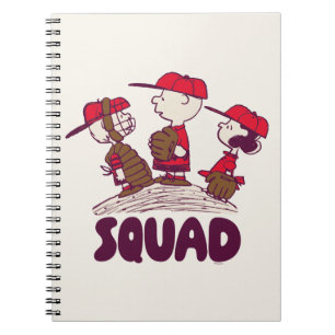 Erdnüsse Baseball Squad Notizblock