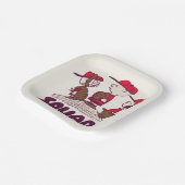 Erdnüsse | Baseball Squad Pappteller (Gewinkelt)